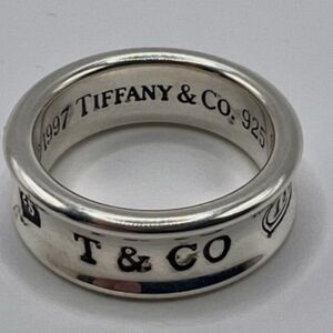 Tiffany & Co. 1837 Concave Wide Band Ring-- 925 Sterling Silver